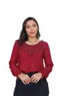 Blusa feminina manga longa moda plus size casual sku:bmlp14