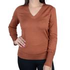 Blusa Feminina Miose Tricot Sueter Marrom Brick - 3BFP105