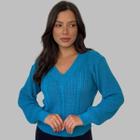 Blusa Feminina Moda Inverno Berlim Estilo Moderno Tricot