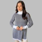 Blusa Feminina Moda Inverno Estilo Poncho Blogueira Estilo