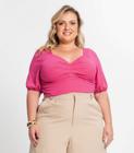 Blusa Feminina Plus Size Cropped Secret