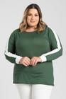 Blusa Feminina Plus Size Malha Suede Mangas Morcego - Serena