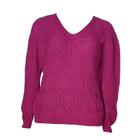 Blusa Feminina Plus Size Tam Grande Lã Tricot De Frio 130