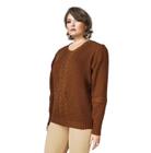Blusa Feminina Plus Size Tam Grande Lã Tricot De Frio 384