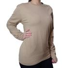 Blusa Feminina Seiki Tricot ML Bege - 830353