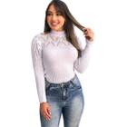 Blusa Feminina Tricot Moda Blogueira Coleção Nova