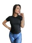 Blusa Feminina Tshirt Algodão Camiseta Baby Look Slim Fit