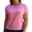 Blusa Fitness Feminina Aerodry Poliamida Uv50+ Gola Canoa Fresquinha