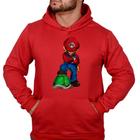 Blusa Frio Moletom Canguru Filme Jogo Super Mario Bross