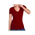 Blusa Hering Feminina Meia Manga 4ez9 Vermelho