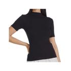 Blusa Hering Feminina Meia Manga 4Ezv Preto