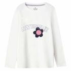 Blusa Hering Infantil Menina Manga Longa Com Estampa Branca