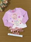 Blusa Infantil Cinti Inverno Manga Longa Térmica Lilás Magic