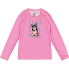 Blusa Infantil com Proteção UV50+ Rosa Cachorro - Malwee