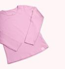 Blusa Infantil Cotton Manga Longa- Rosa Chiclete - Bugbee