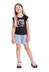 Blusa Infantil em Meia Malha para Menina Quimby