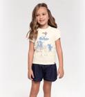 Blusa Infantil Feminina Bailarina Trick Nick Bege