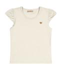 Blusa Infantil Feminina Cotton Leve Trick Nick Bege