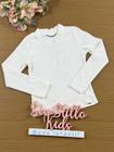 Blusa Infantil Kukiê Inverno Manga Longa Off White Canelada