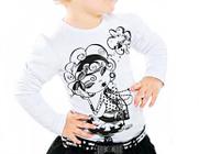 Blusa Infantil Manga Longa Com Franzido Na Manga Nº 2 Elian