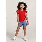 Blusa Infantil Menina Em Malha Brandili Vermelho