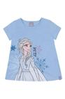 Blusa Infantil Menina Manga Curta Disney Frozen Elsa Malwee Kids