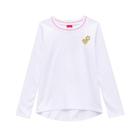 Blusa Infantil Menina Manga Longa Gola Redonda Colorida