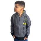 Blusa Infantil Moletom Com Capuz Inverno Flanelada Gangster