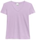 Blusa Malwee Decote V Cotton LIGHT- Lilás-4502