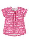 Blusa Manga Curta Estampada Infantil Quimby