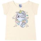 Blusa Manga Curta NATURAL - PRIMEIROS PASSOS - MENINA - Meia malha 46200-68