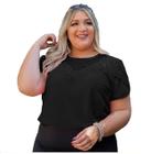 Blusa manga curta plus size tamanhos grandes sku:bp11