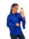 Blusa manga longa feminina moda evangélica linda sku: bml12