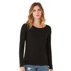 Blusa Manga Longa Viscose Malwee 1000054822 Básica