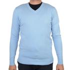 Blusa Masculina Broken Rules By Mooncity Tricot Azul Claro - 590154