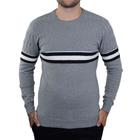 Blusa Masculina Broken Rules Tricot Cinza Claro - 590189