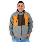 Blusa Masculina Plus Size Overcore De Ziper Com Capuz