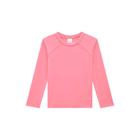 Blusa Menina Kukiê em Malha com Proteção UV50+ cor Pink Neon