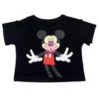 Blusa Mickey Mouse Blusinha Camiseta Cropped Feminino Baby Look Sf513 Sf512