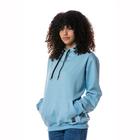 Blusa Moletom Blusão Azul Unissex Canguru Inverno Frio Confortável