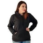 Blusa Moletom Canguru Capuz Bolso de Frio Flanelado Liso Cores