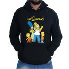 Blusa Moletom Canguru Casual Flanelado Os Simpsons