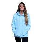 Blusa Moletom Canguru Feminina Oversized Larga Felpado Com Capuz e Bolso