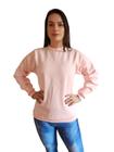 Blusa Moletom De Frio Feminina Lisa Gola Careca !