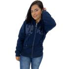 Blusa Moletom Feminina Casaco Feminino Peluciado Aberta C Capuz Inverno