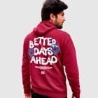 Blusa Moletom Genuine Grit Masculina Estampada Algodão 30.1 Better Days Ahead