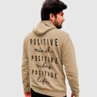 Blusa Moletom Genuine Grit Masculina Estampada Algodão 30.1 Positive Life