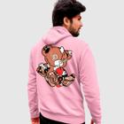 Blusa Moletom Genuine Grit Masculina Estampada Algodão 30.1 Urso Sad