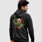 Blusa Moletom Genuine Grit Masculino Estampado Algodão 30.1 Dragon Ball Goku e Shenlong