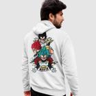 Blusa Moletom Genuine Grit Masculino Estampado Algodão 30.1 Dragon Ball Z Vegeta